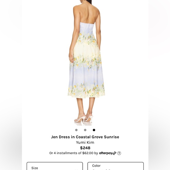 medium revolve Jen Dress in Coastal Grove Sunrise - Picture 3 of 4